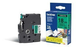 Etiqueta verde continua laminada Brother TZE741 - de 18 mm de ancho x 8 mts de largo. Impresión en negro. Etiqueta verde continua laminada Brother TZE741 - de 18 mm de ancho x 8 mts de largo. Impresión en negro.